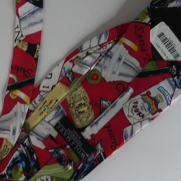 Wolfmark Handmade Silk Martini Tie # 98085 rare Collectable NWT - Picture 4 of 5